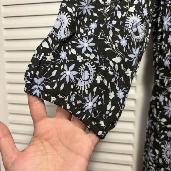 Zara Women's The Amanda Dress Floral Print Maxi Dress Flowy Tie Size XS - Picture 3 of 6